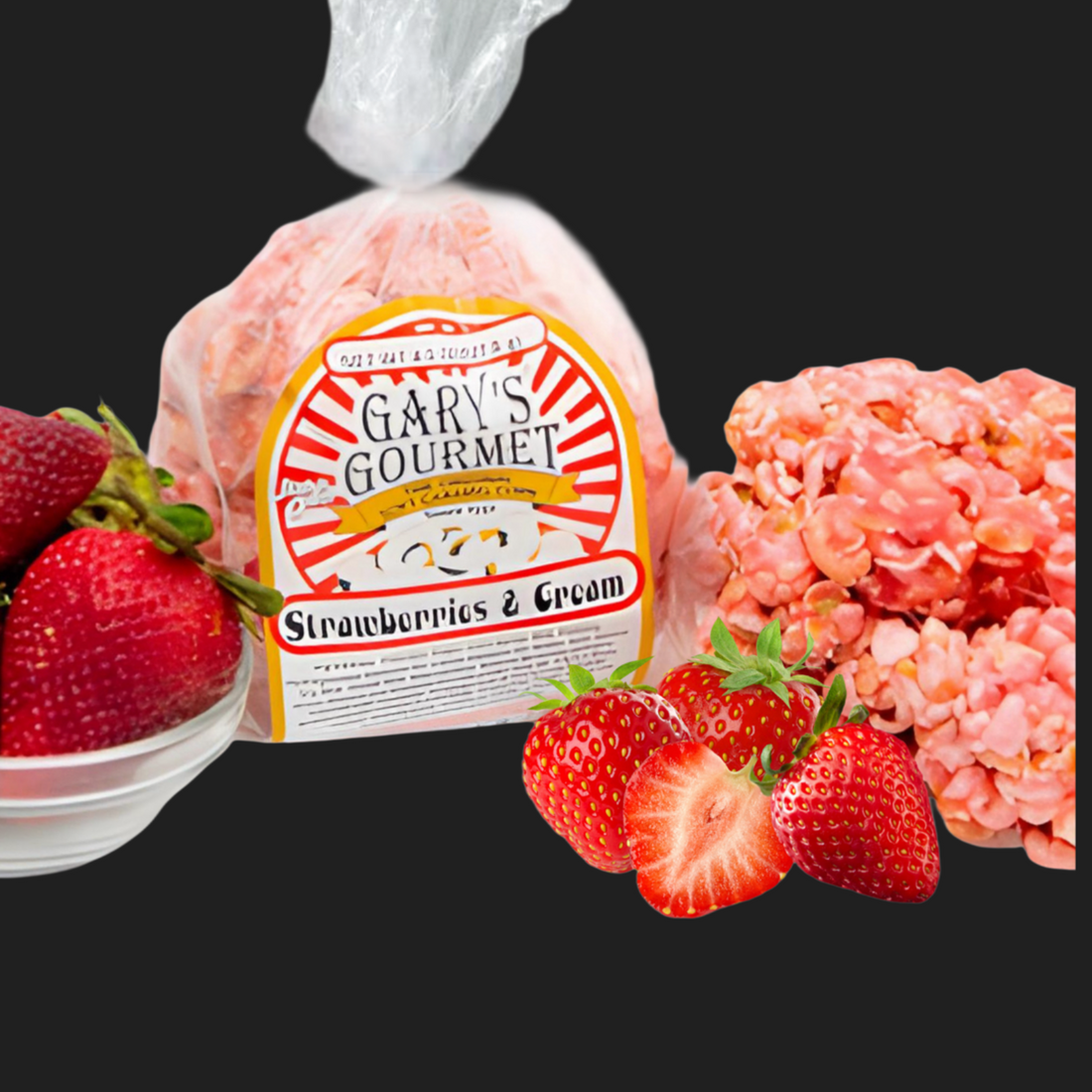 June Flavor of the Month: Strawberries and Cream Soft Caramel Popcorn