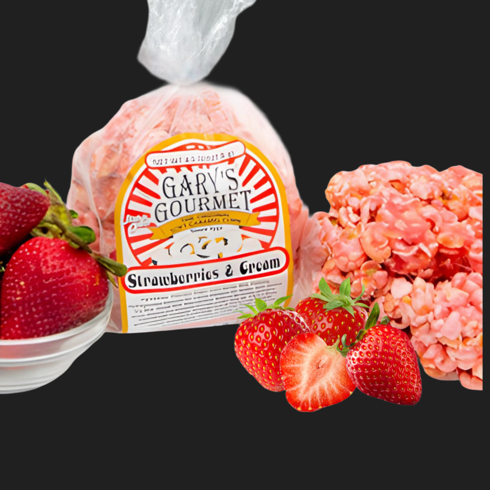 June Flavor of the Month: Strawberries and Cream Soft Caramel Popcorn