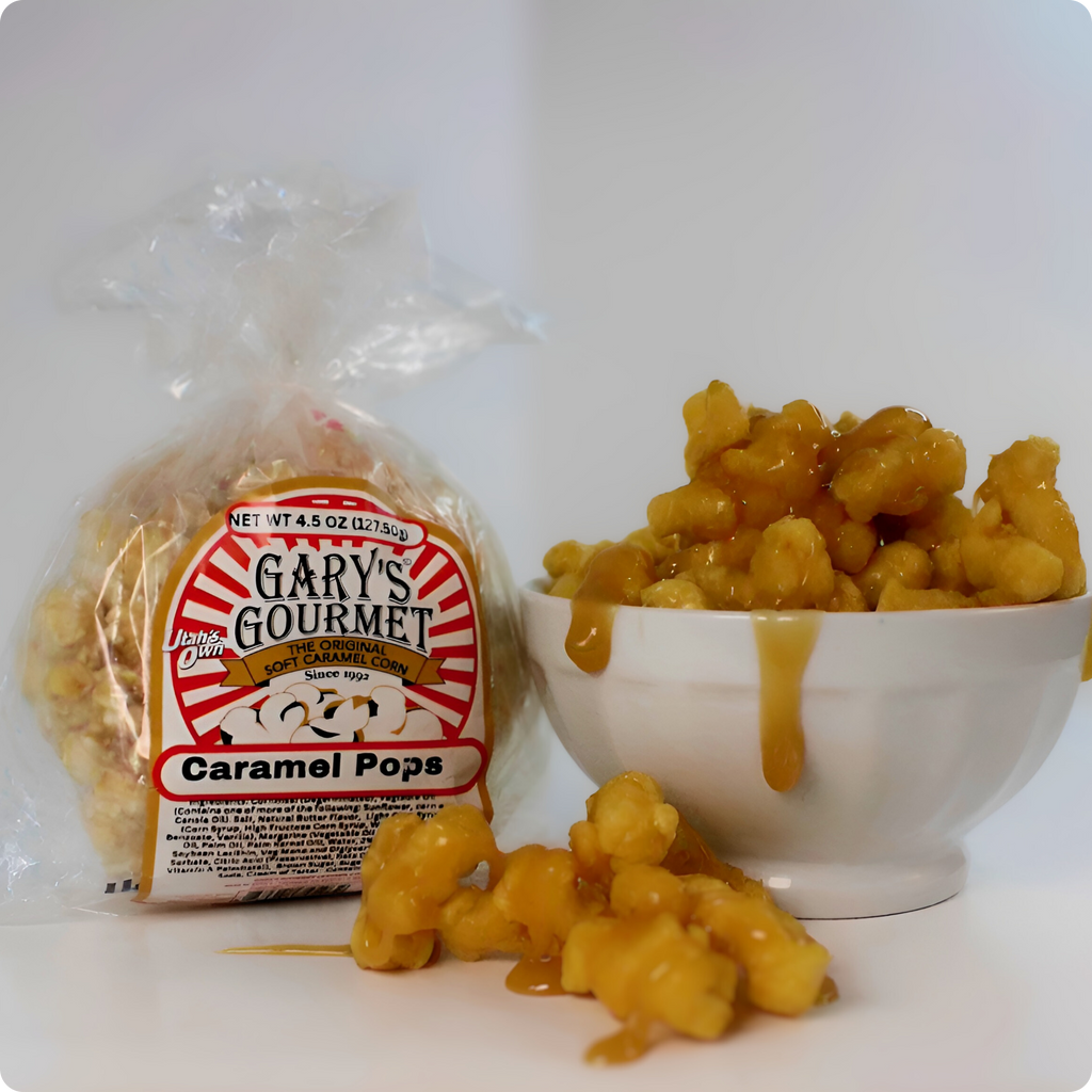 Puffed Soft Caramel Popcorn "Pops"
