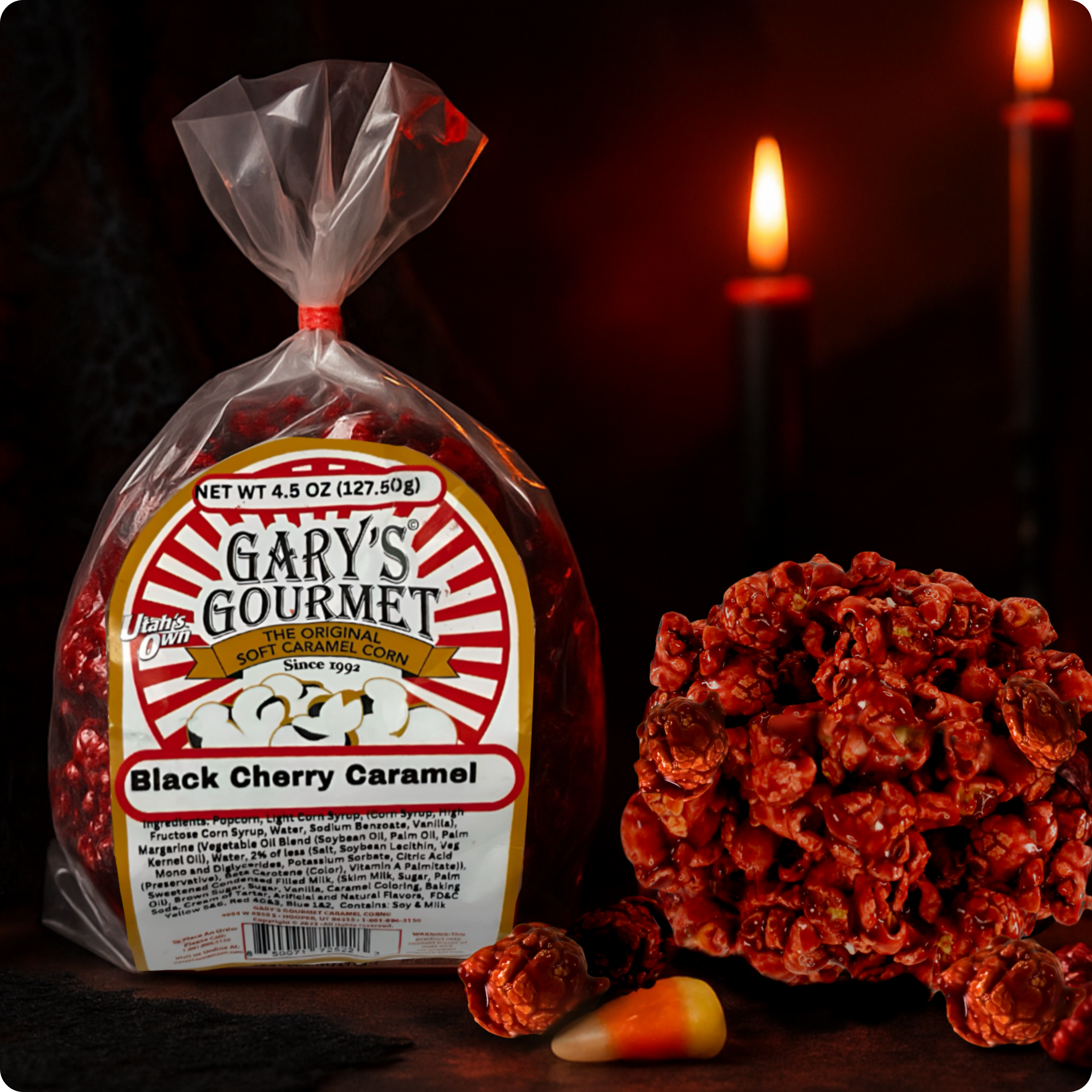 Black Cherry Soft Caramel Corn