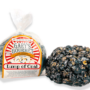 Lump of Coal Caramel Popcorn Ball