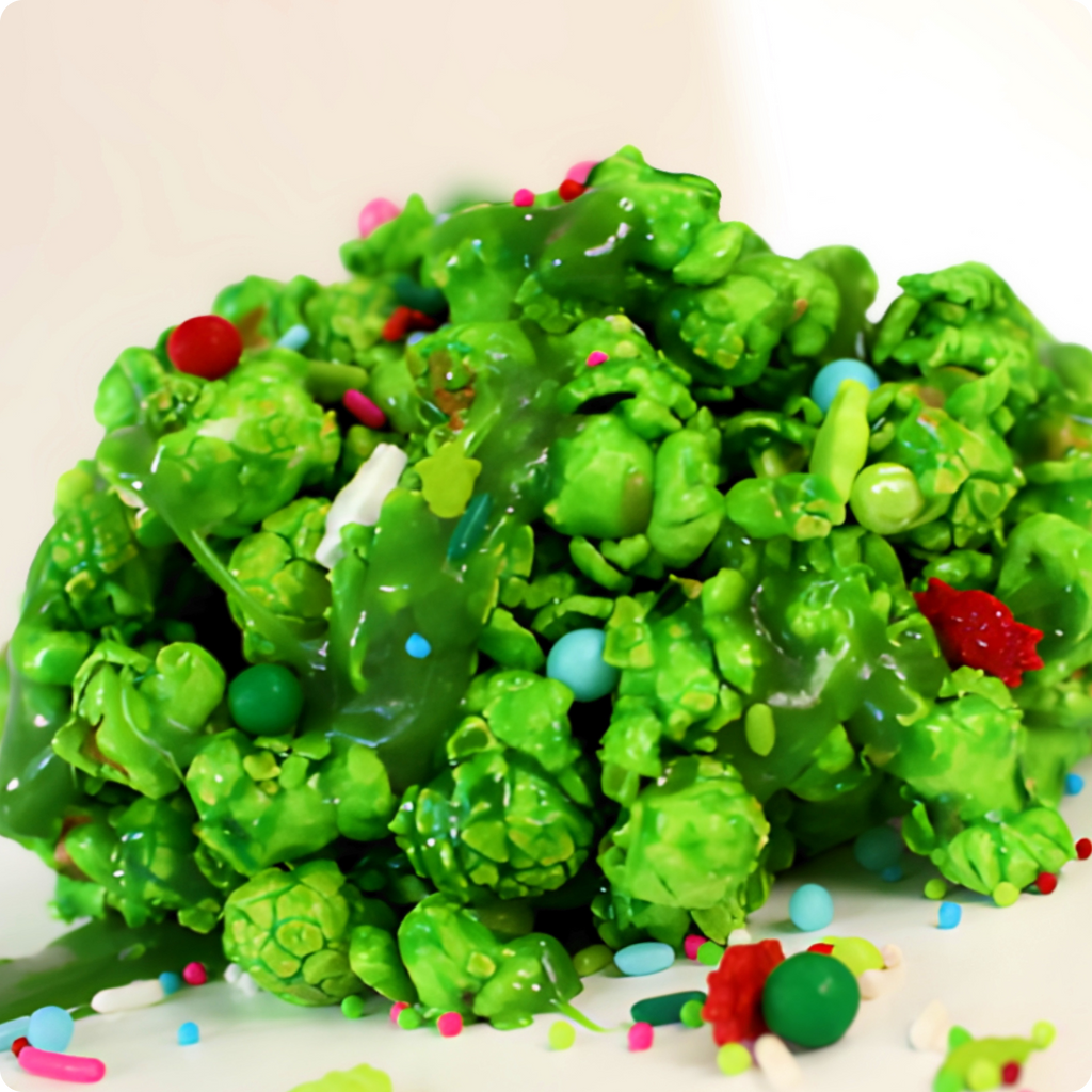 Merry Grinch-mas Caramel Popcorn