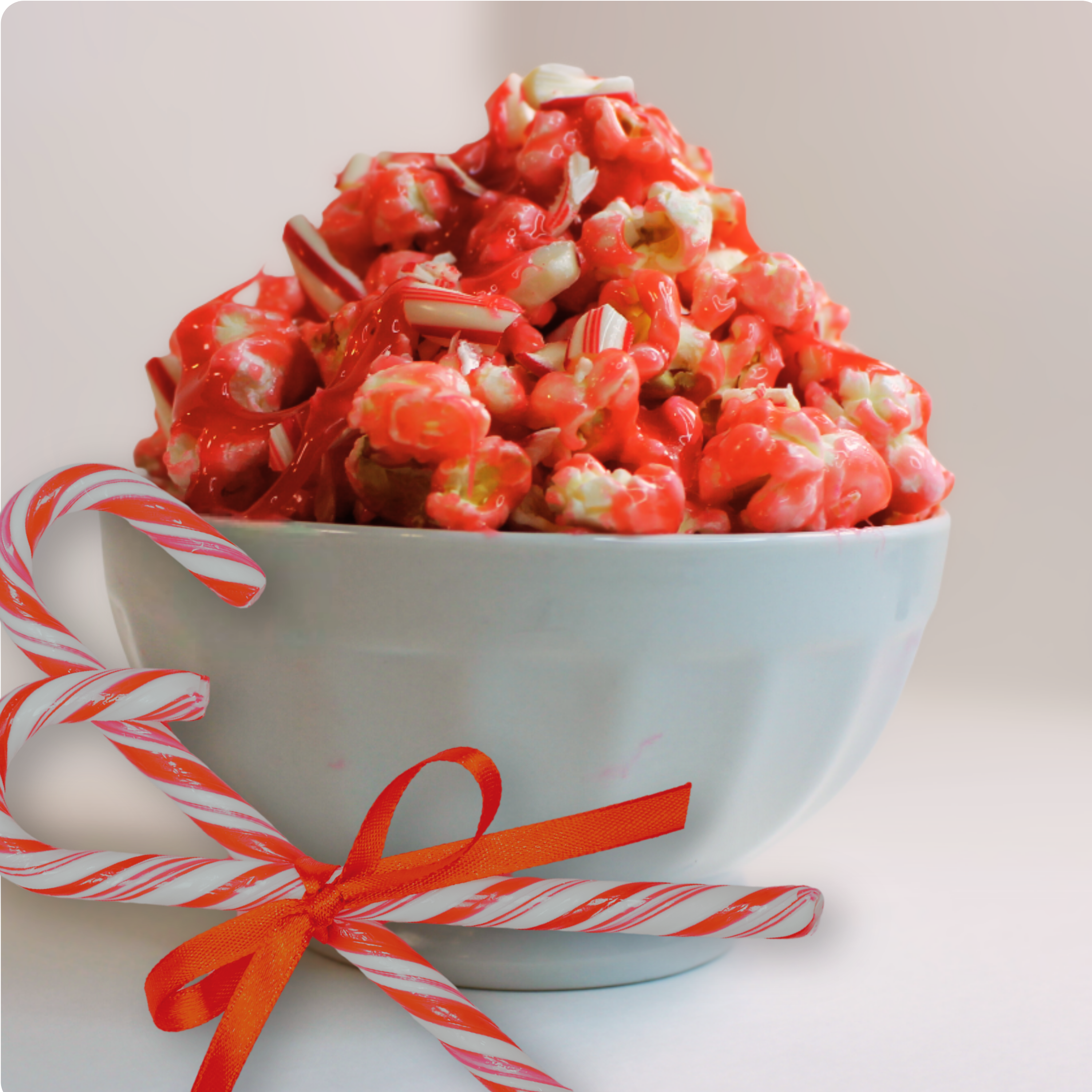 Candy Cane Caramel Corn
