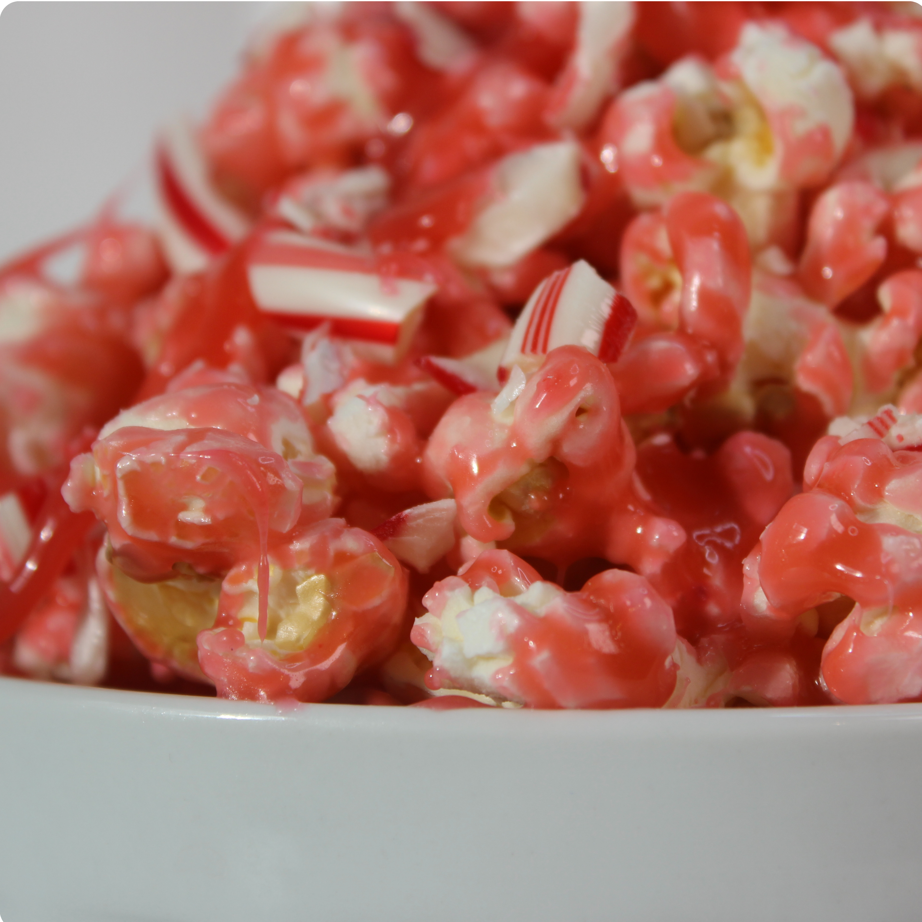 Candy Cane Caramel Corn