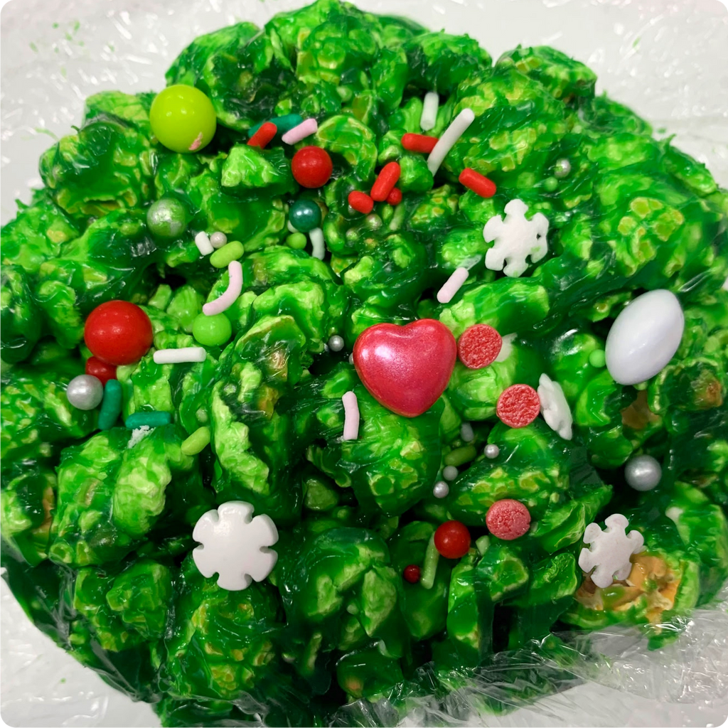 Merry Grinch-mas Caramel Popcorn