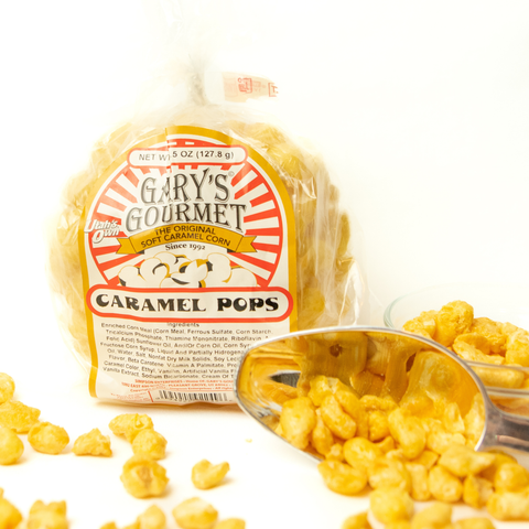 Puffed Soft Caramel Popcorn "Pops"